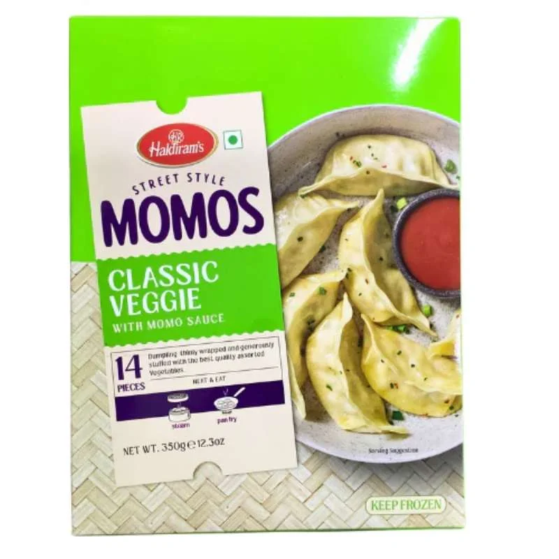 Momos Classic Veggie with Momo Sauce