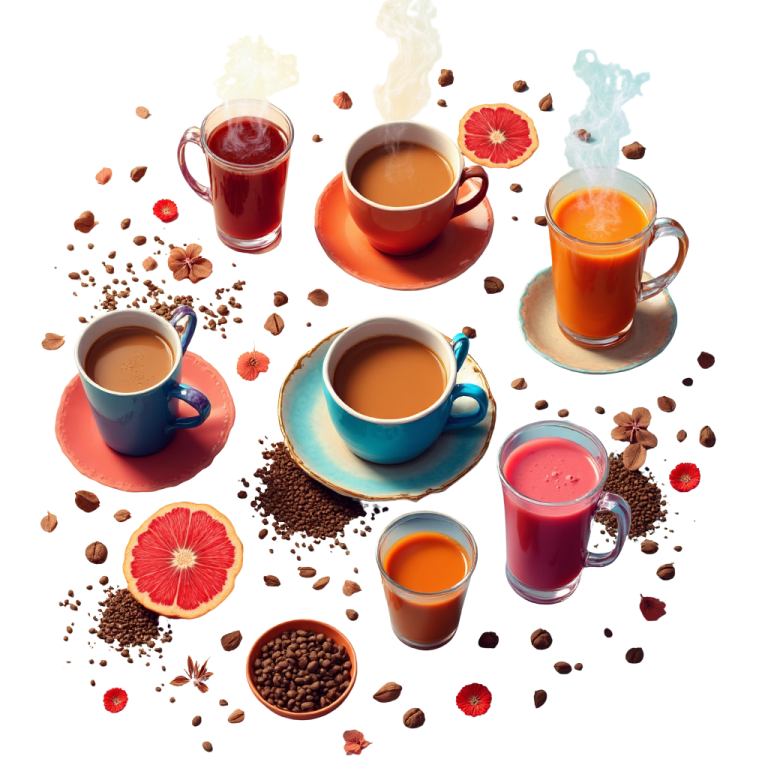 Tees, Coffees, Drinks